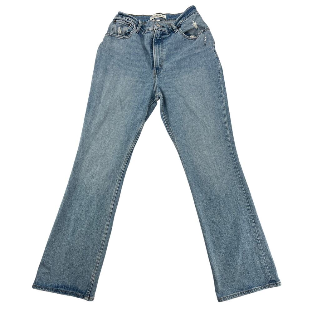 Abercrombie & Fitch Curve Love '70s Vintage Flare Jeans 28S Ultra High Rise